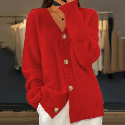 Women's Longline Button Front Cardigan