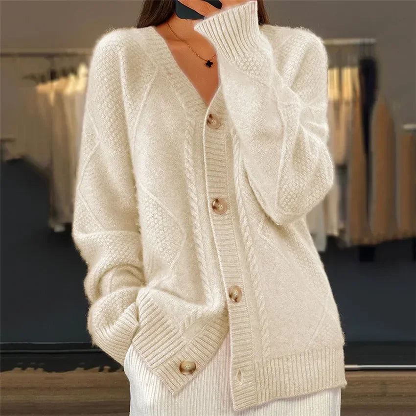 Women's Longline Button Front Cardigan