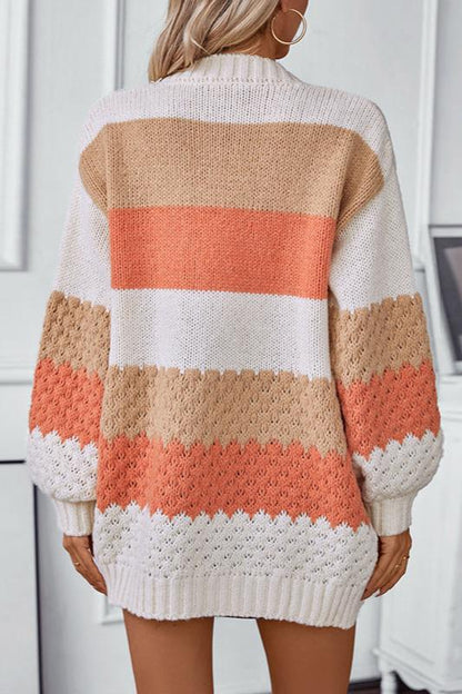 Women's Patterned Open Front Cardigan