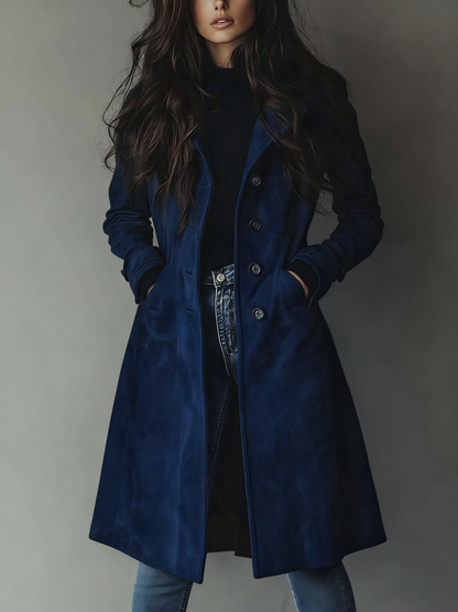 Women's Vintage Double Breasted Trench Coat