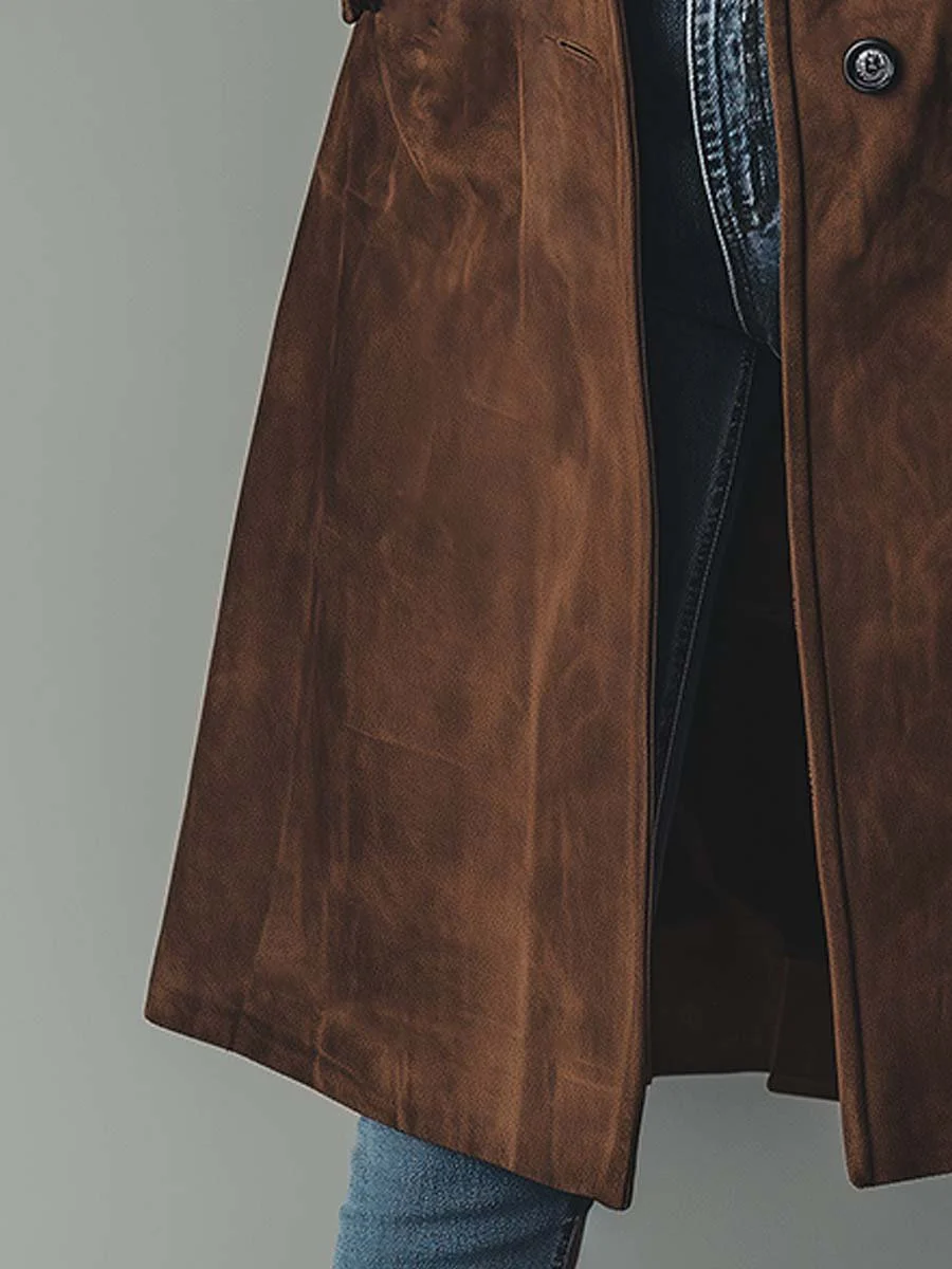 Women's Vintage Double Breasted Trench Coat