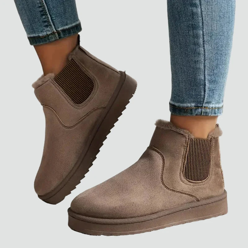Women's Fleece Lined Chelsea Snow Boots