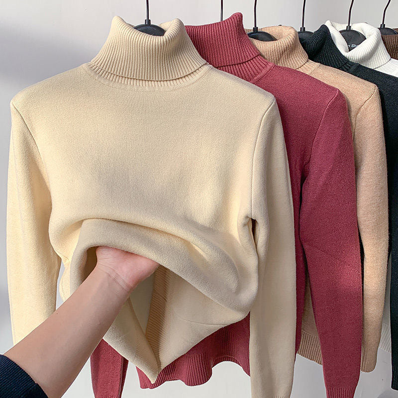Women's Fitted Ribbed Turtleneck Sweater