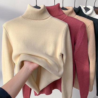 Women's Fitted Ribbed Turtleneck Sweater
