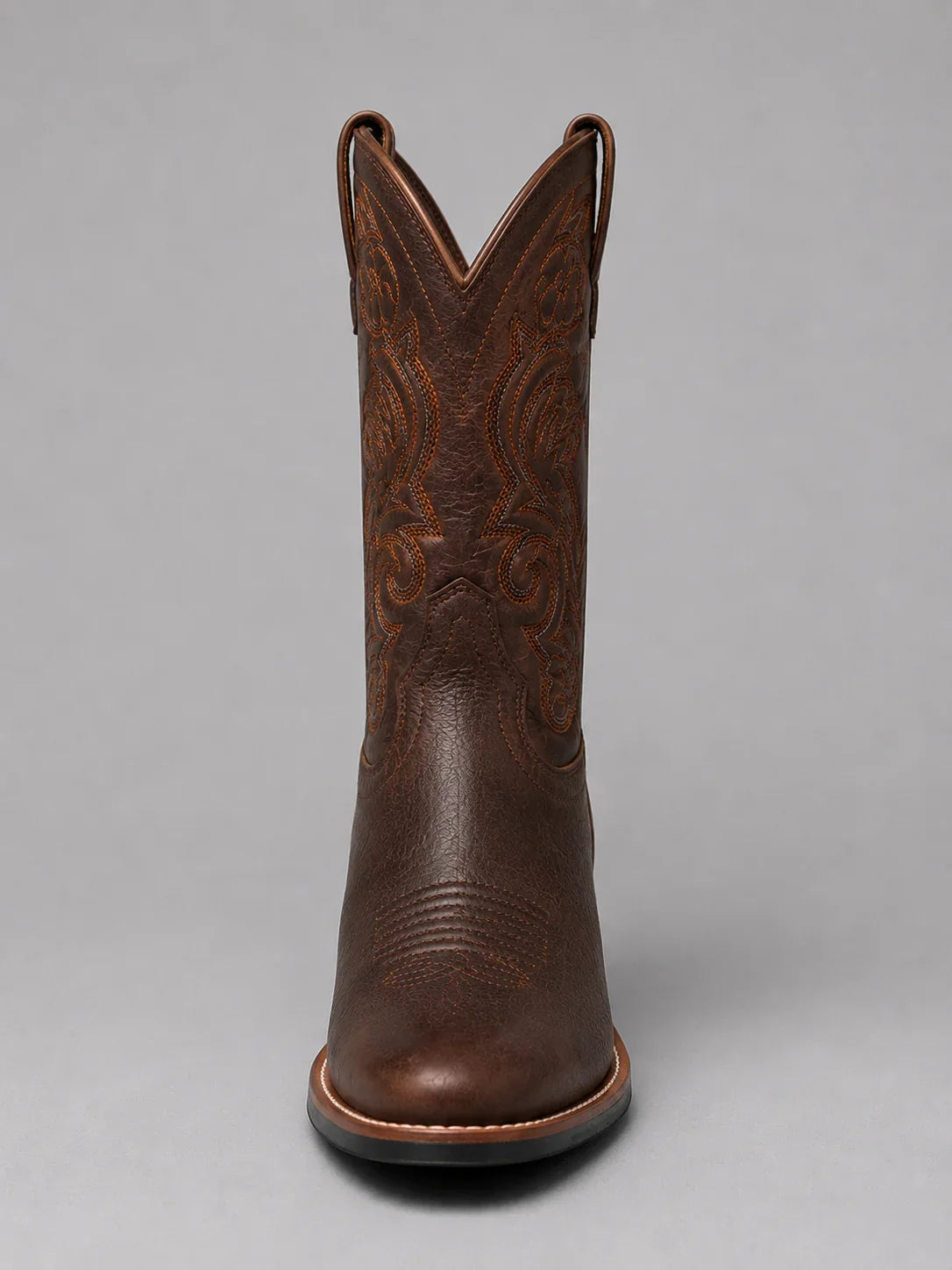 Stylish Cowboy Brown Boots for Women with Embroidered Pointed Toe Western Block Heel Style