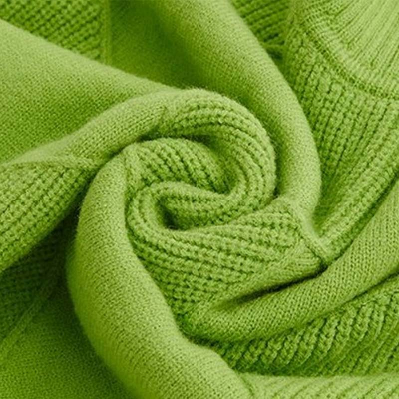 Comfortable Diamond Knit Sweater for Women with Turtleneck Long Sleeve Relaxed Oversized Style