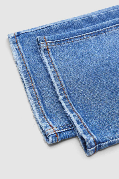 Effortless Wide Leg Jeans for Women with Low Rise Faded Wash Relaxed Casual Style