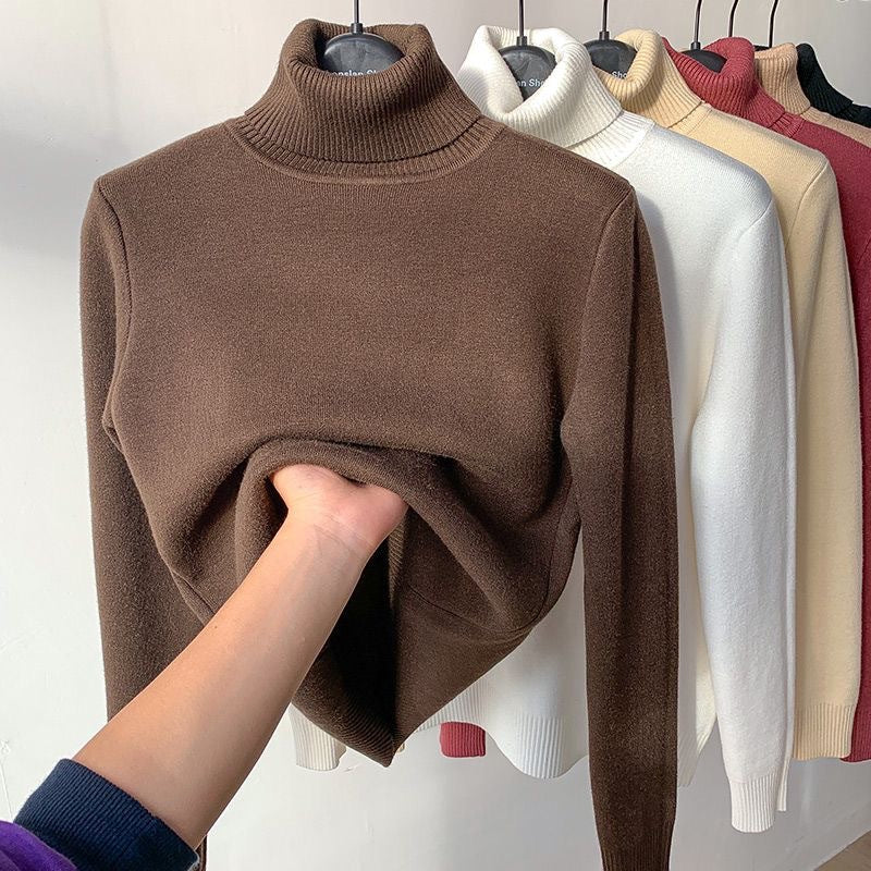 Women's Fitted Ribbed Turtleneck Sweater