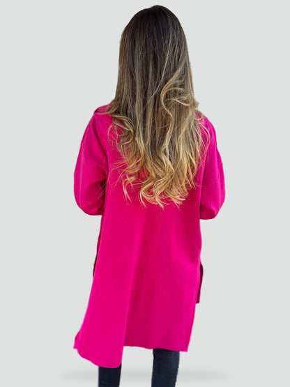 Women's Longline Hooded Cardigan