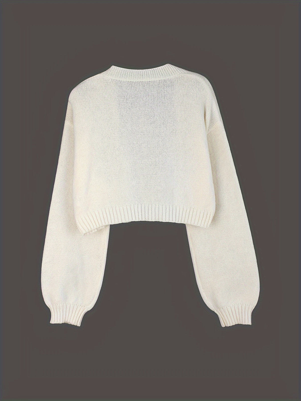 Warm Gingerbread Christmas Cardigan Sweater for Women with Open Front Long Sleeve Knit Festive Style