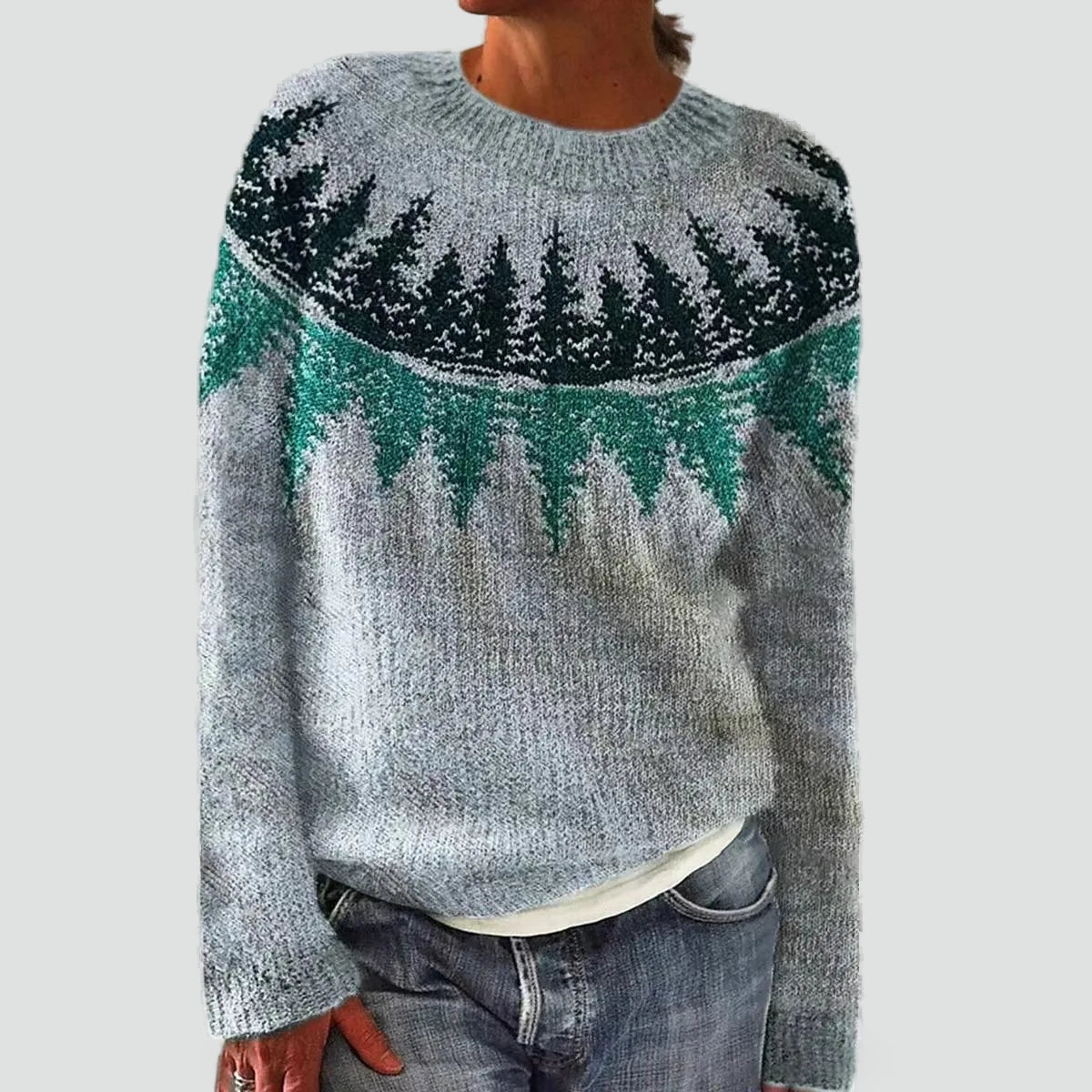 Women's Nordic Fair Isle Christmas Tacky Sweater