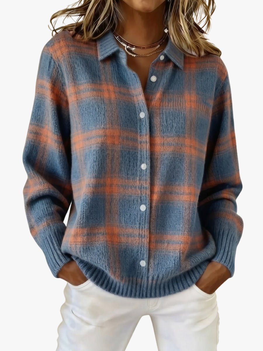 Women's Patterned Collar Cardigan