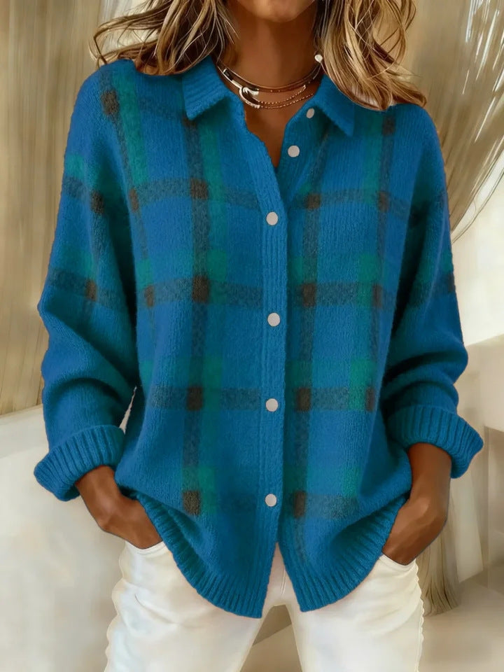 Women's Patterned Collar Cardigan