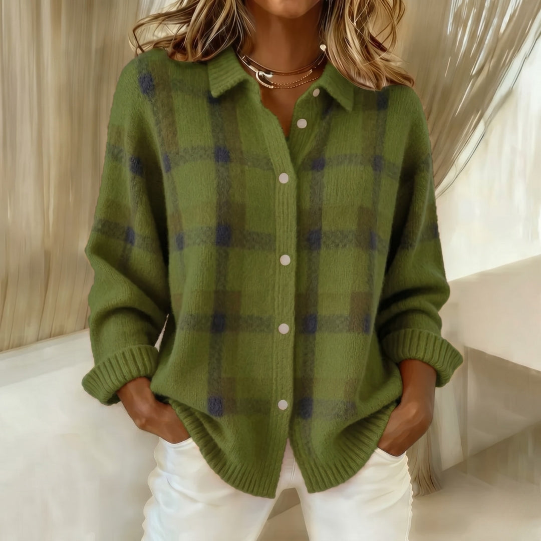 Women's Patterned Collar Cardigan