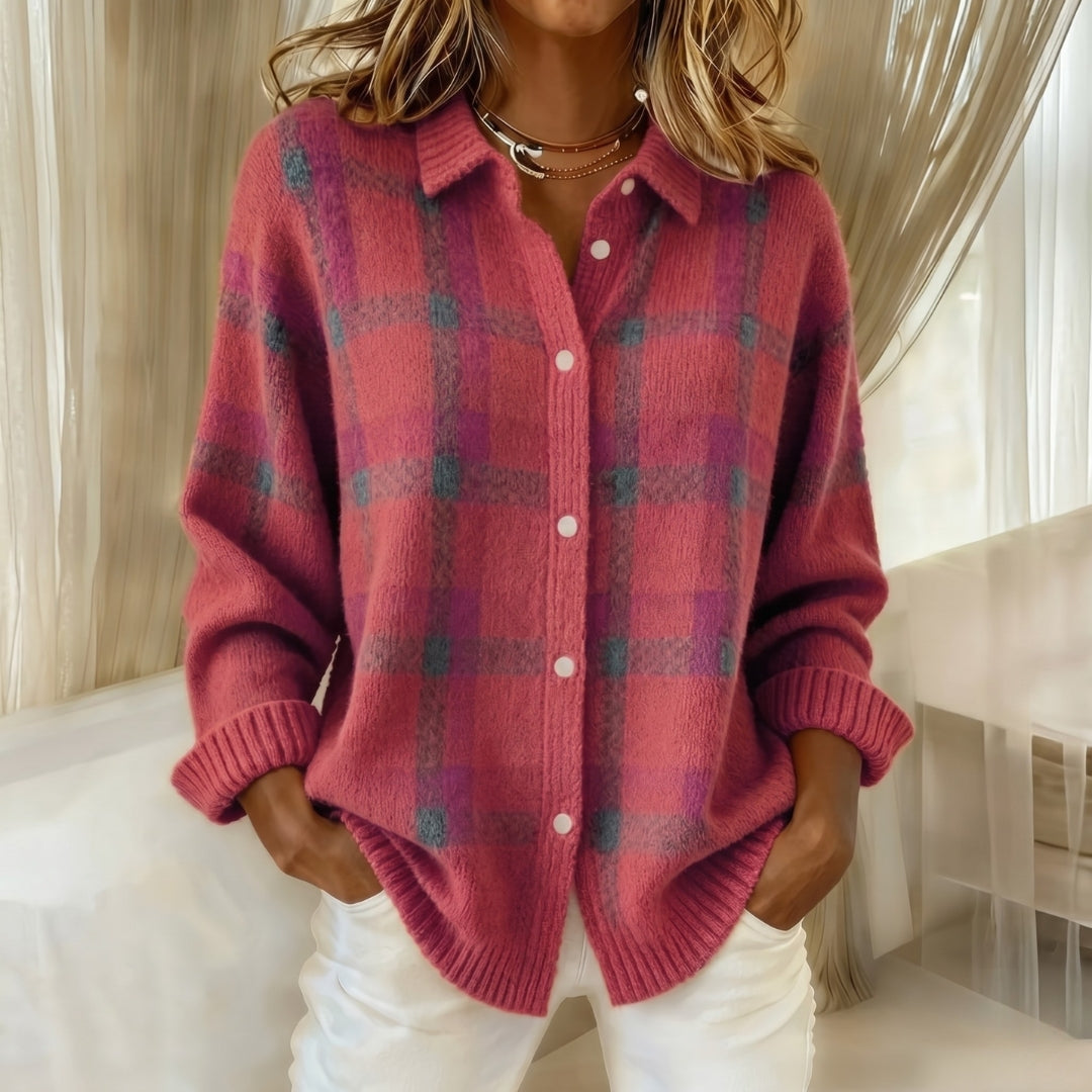 Women's Patterned Collar Cardigan