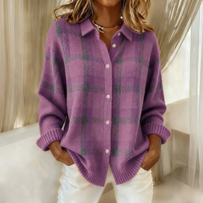 Women's Patterned Collar Cardigan