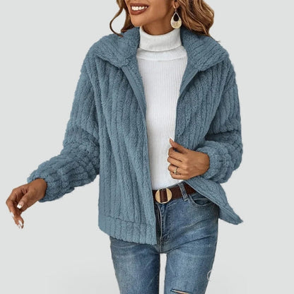 Women's Zip Front Collar Cardigan