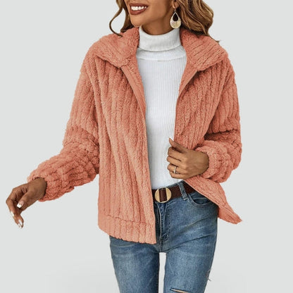 Women's Zip Front Collar Cardigan