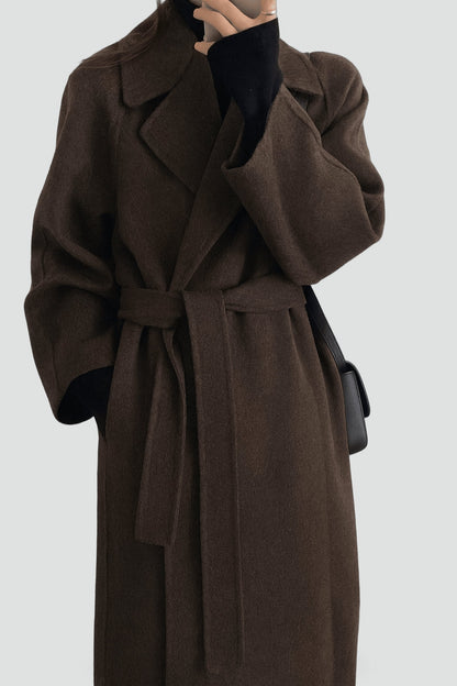 Women's Oversized Double Breasted Wool Coat