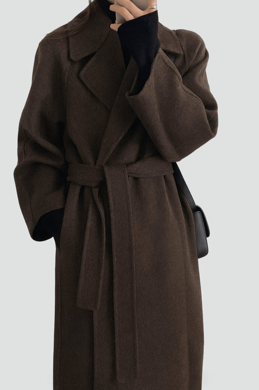 Women's Oversized Double Breasted Wool Coat