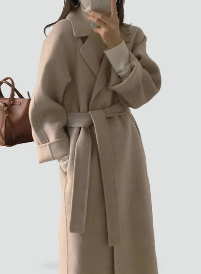 Women's Oversized Double Breasted Wool Coat