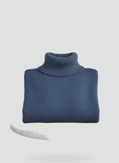 Women's Oversized Asymmetrical Hem Turtleneck Sweater