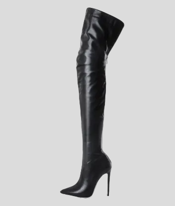 Women's Stiletto Pointed Toe Knee High Boots