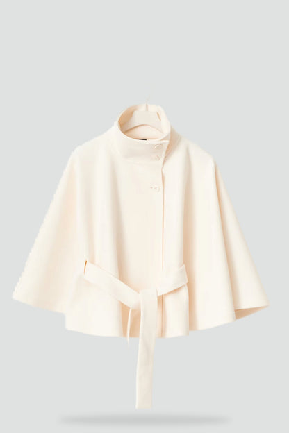 Women's Belted Notch Lapel Wool Coat