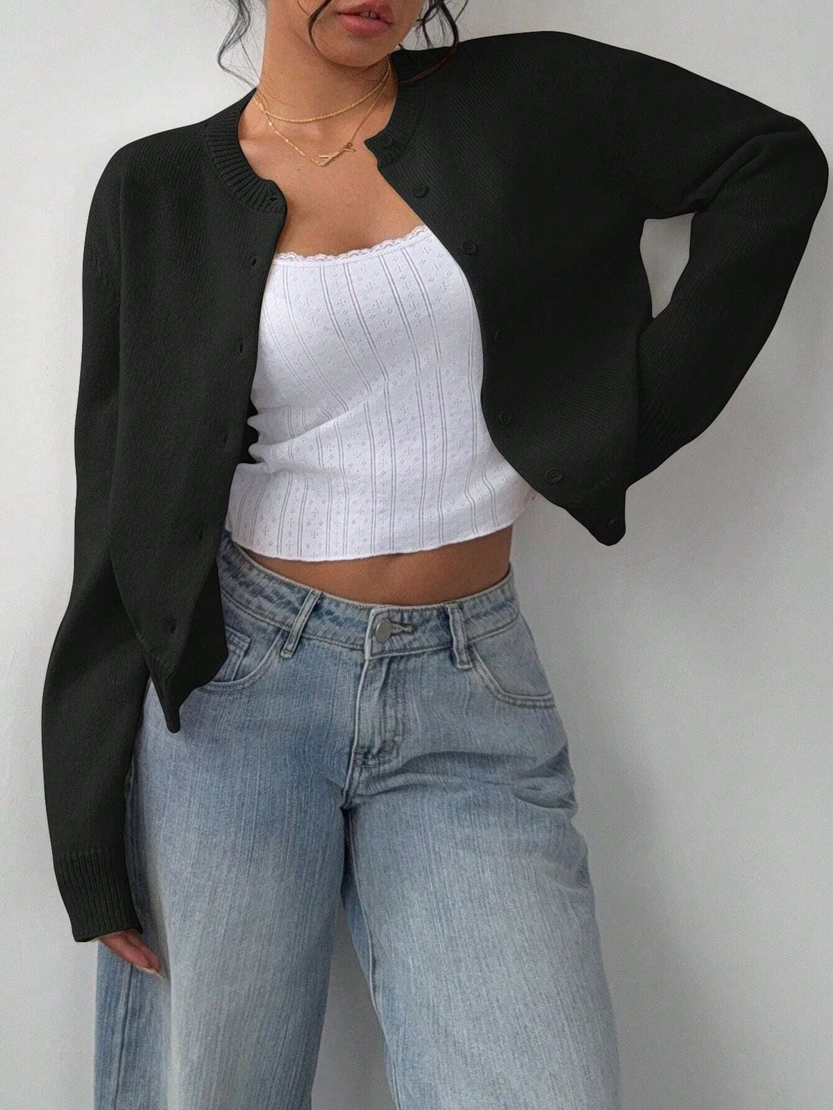Women's Cropped Cardigan