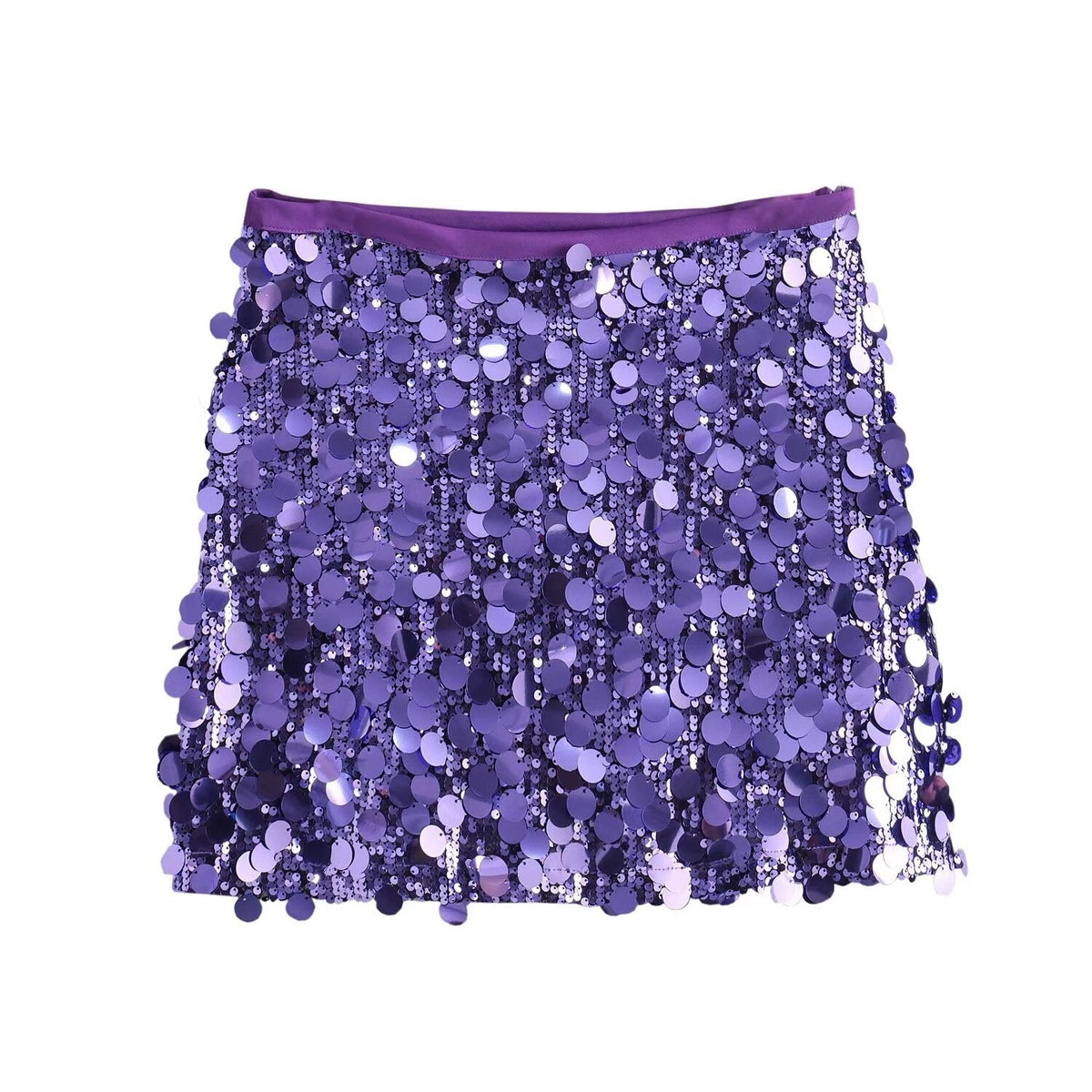 Elegant Sparkly Mini Skirt for Women with High Waist Sequin Bodycon Party Style