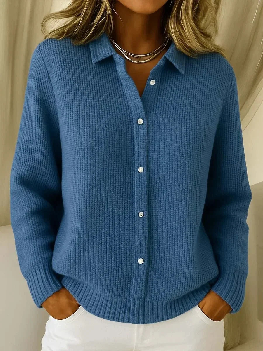 Women's Button Front Collar Cardigan