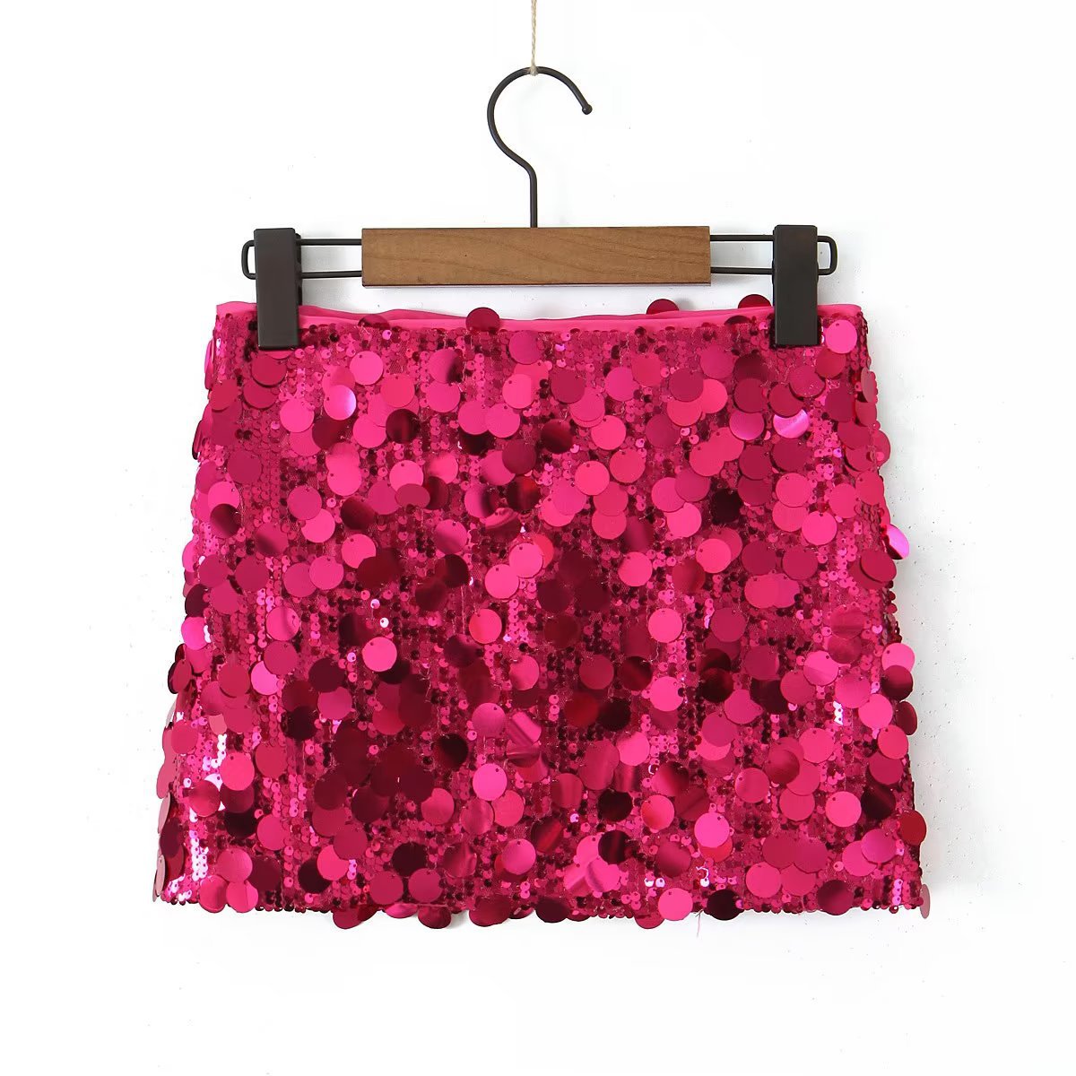 Elegant Sparkly Mini Skirt for Women with High Waist Sequin Bodycon Party Style