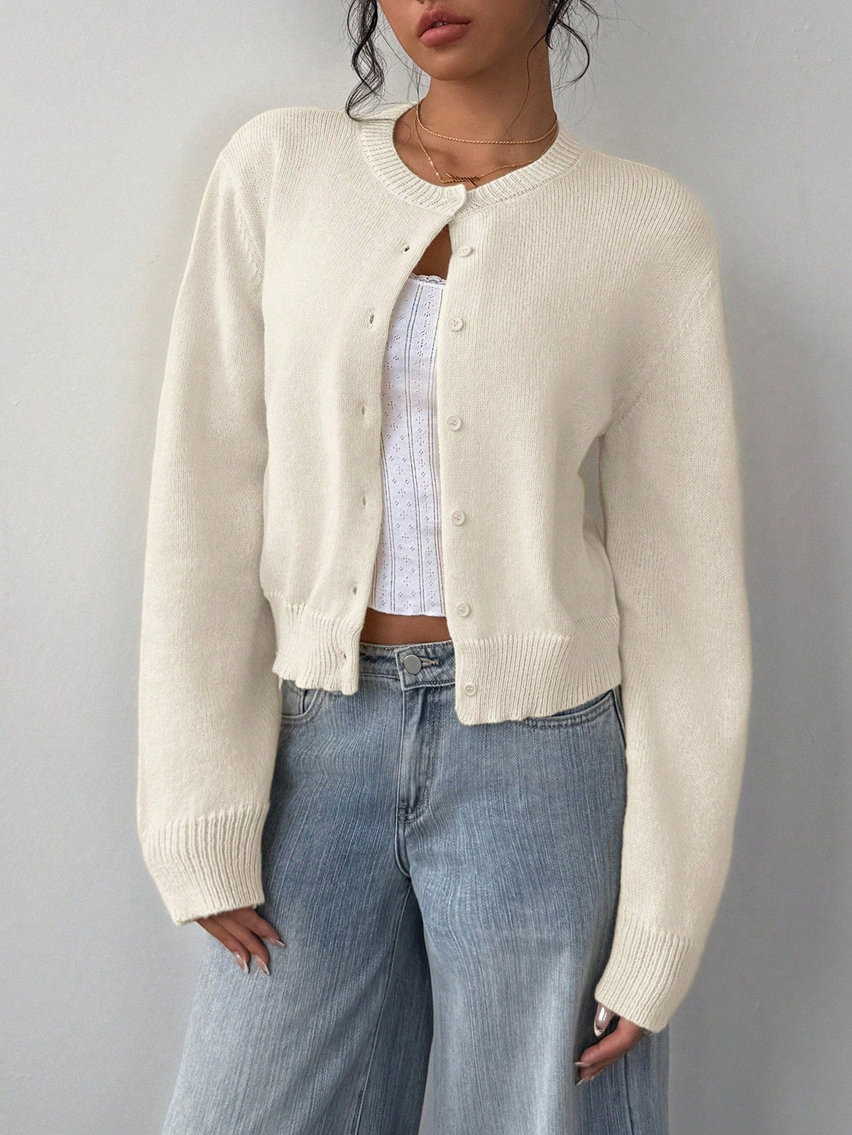 Women's Cropped Cardigan