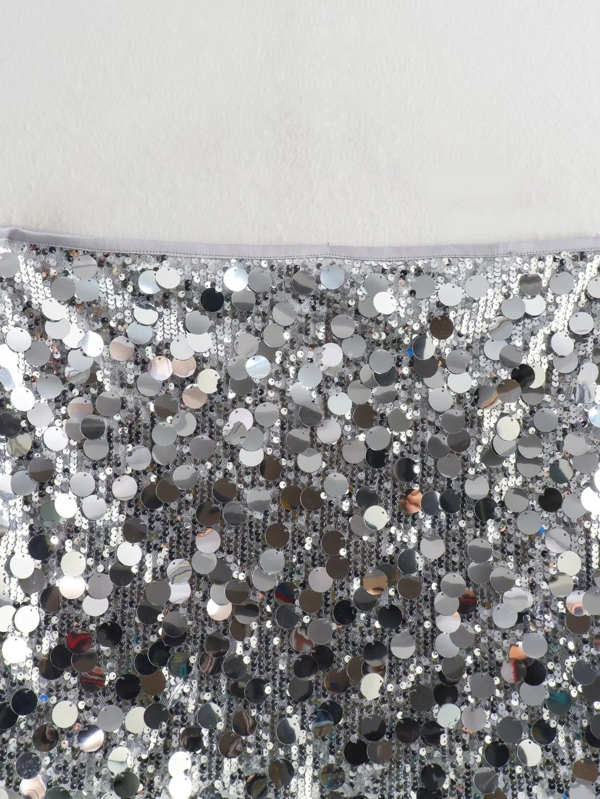 Elegant Sparkly Mini Skirt for Women with High Waist Sequin Bodycon Party Style