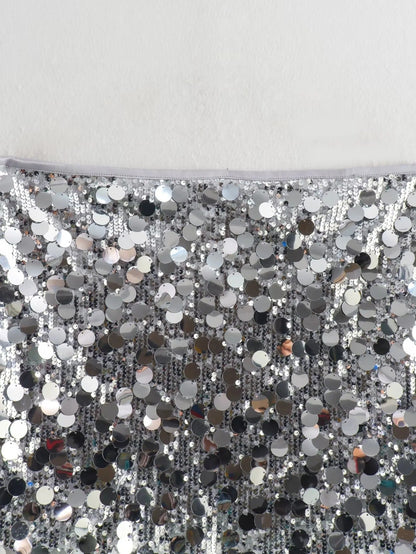 Elegant Sparkly Mini Skirt for Women with High Waist Sequin Bodycon Party Style