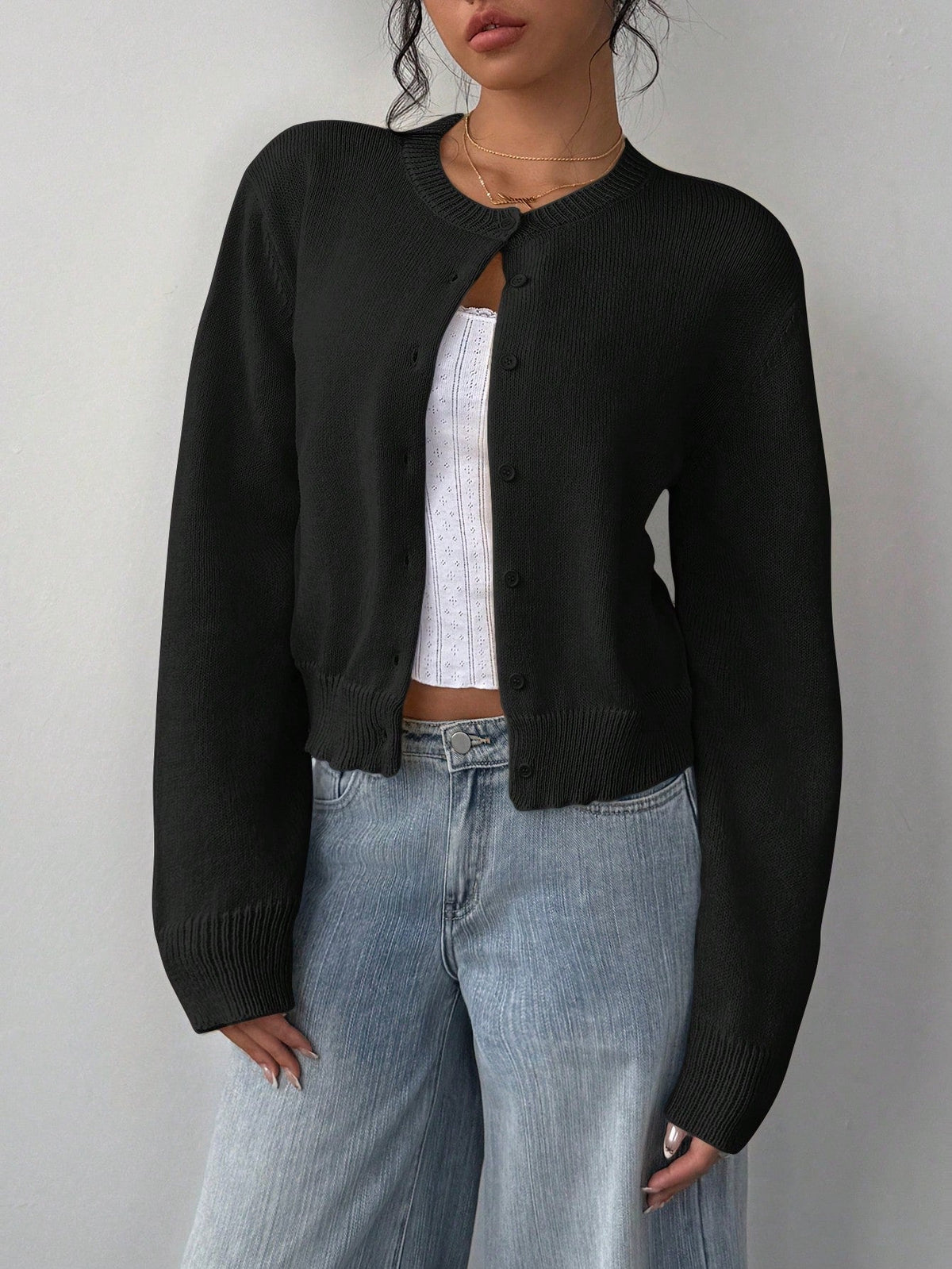 Women's Cropped Cardigan