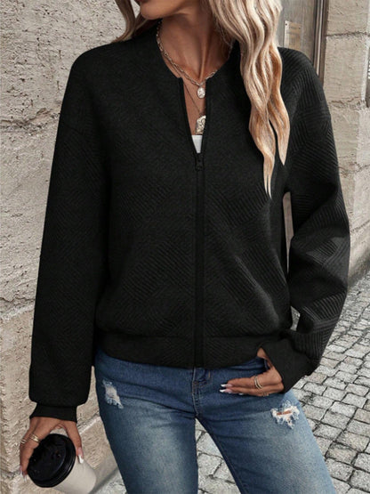 Women's Longline Zip Front Cardigan