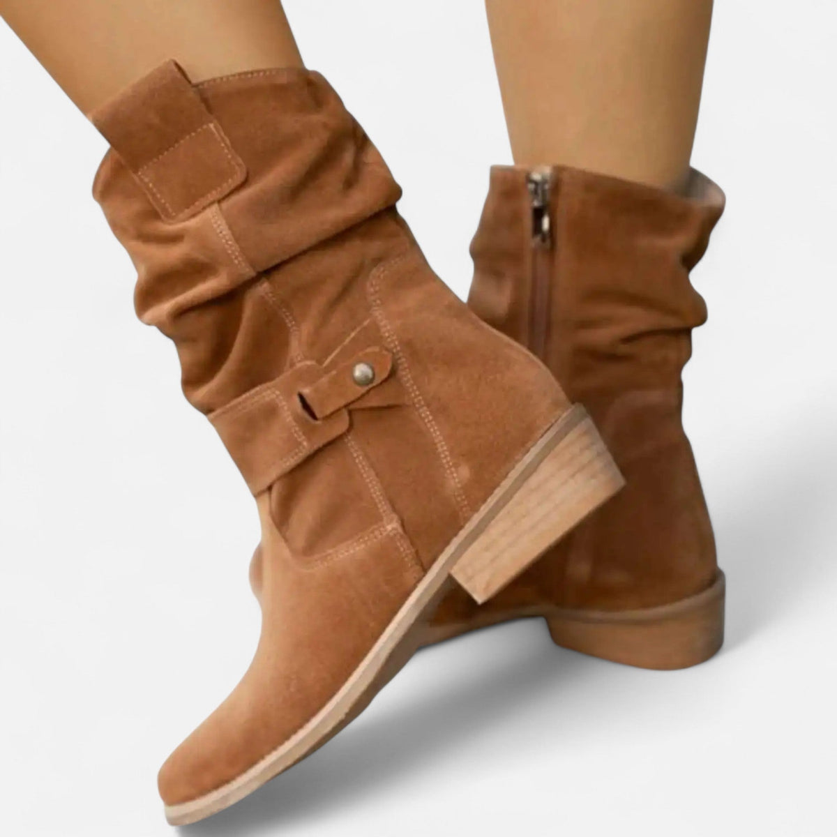 Women's Suede Slouch Knee High Boots