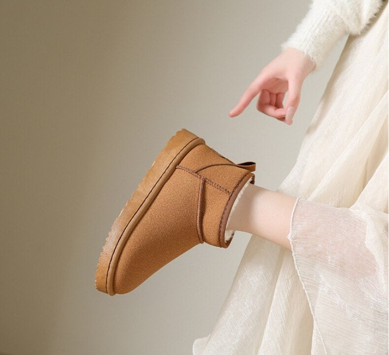Women's Fleece Lined Platform Snow Boots