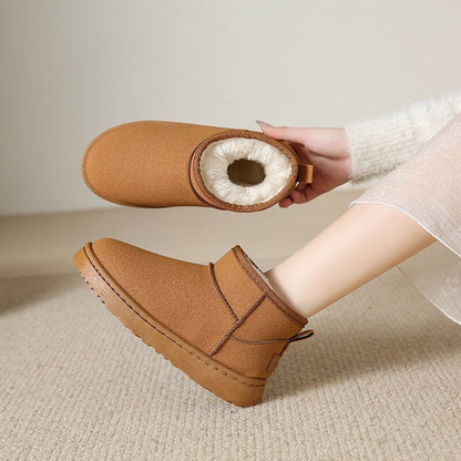 Women's Fleece Lined Platform Snow Boots