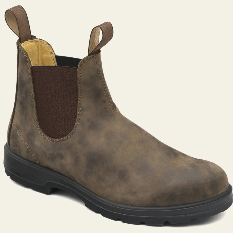 Women's Leather Pull On Chelsea Boots
