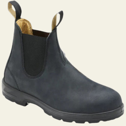 Women's Leather Pull On Chelsea Boots