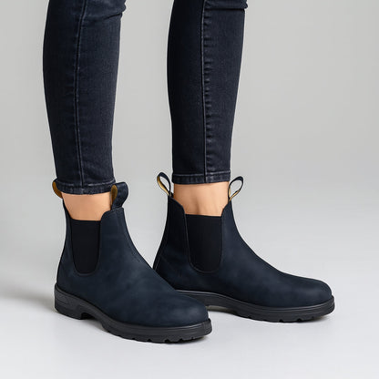 Women's Leather Pull On Chelsea Boots