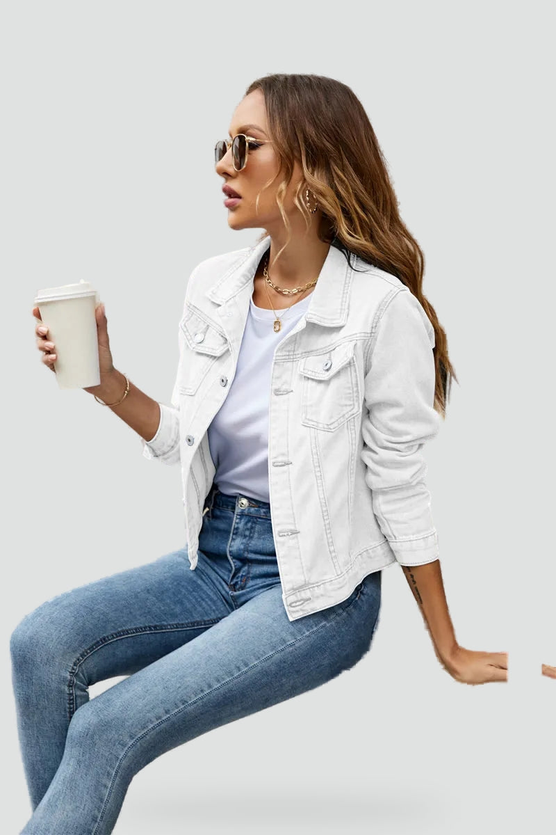 Women's Button Front Denim Jacket