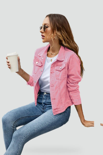 Women's Button Front Denim Jacket