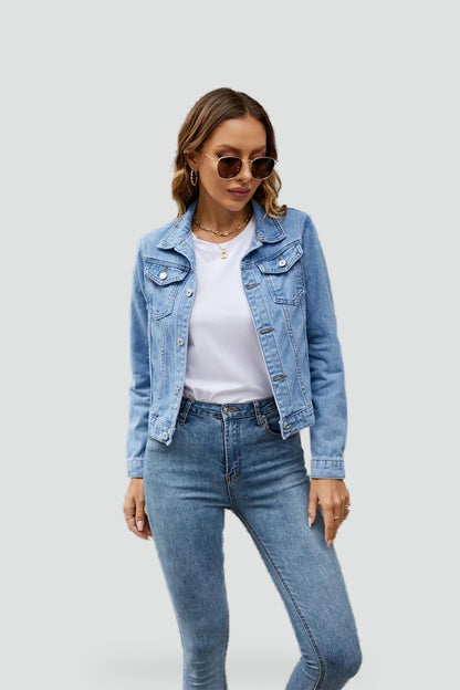 Women's Button Front Denim Jacket
