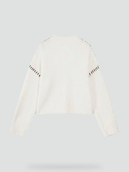 Women's Oversized Knit Mock Neck Sweater