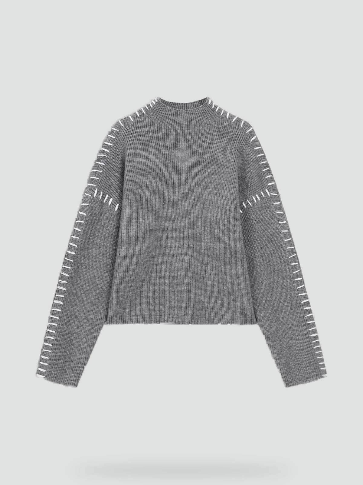 Women's Oversized Knit Mock Neck Sweater