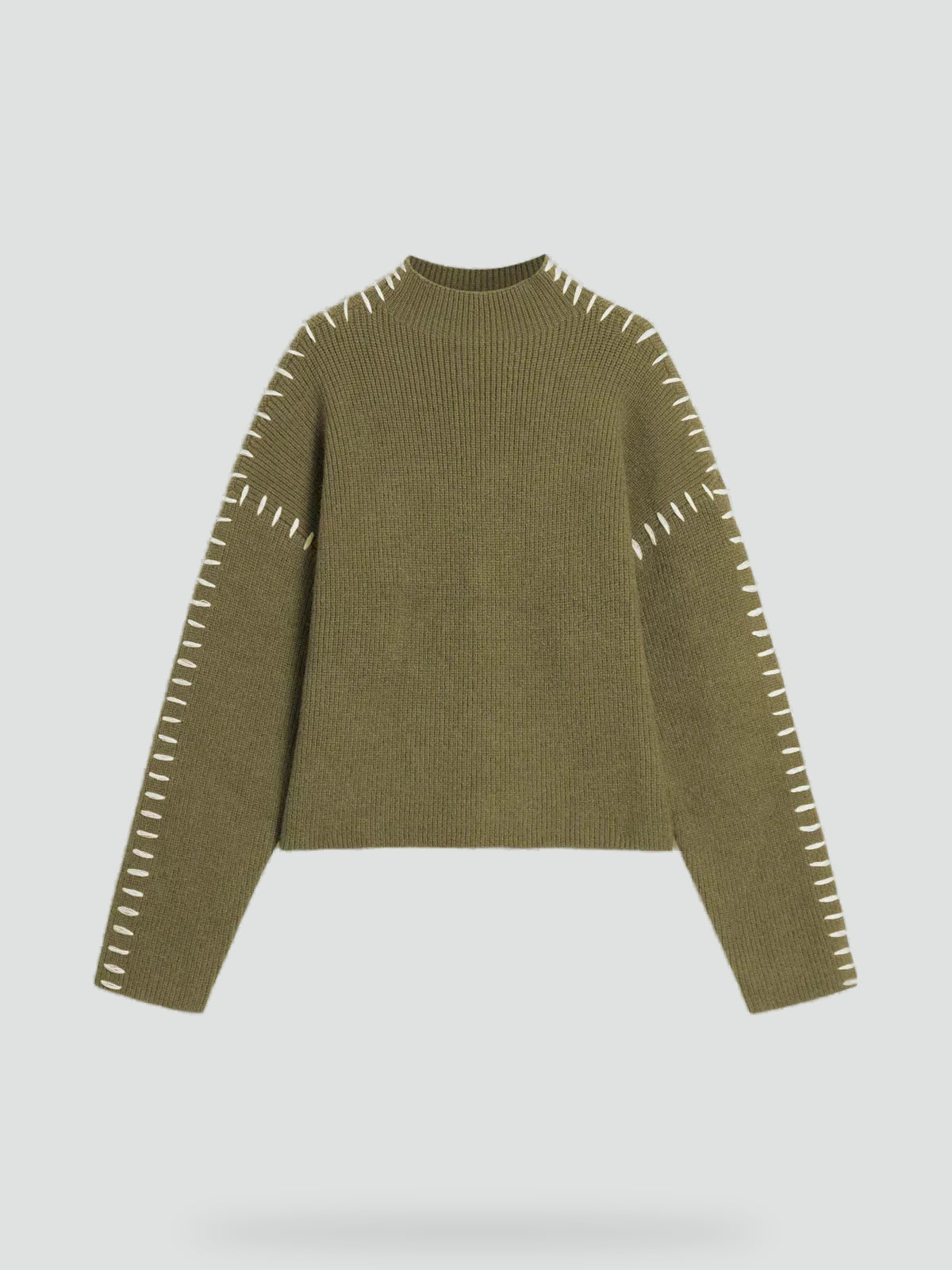 Women's Oversized Knit Mock Neck Sweater