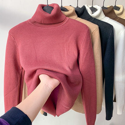 Women's Fitted Ribbed Turtleneck Sweater